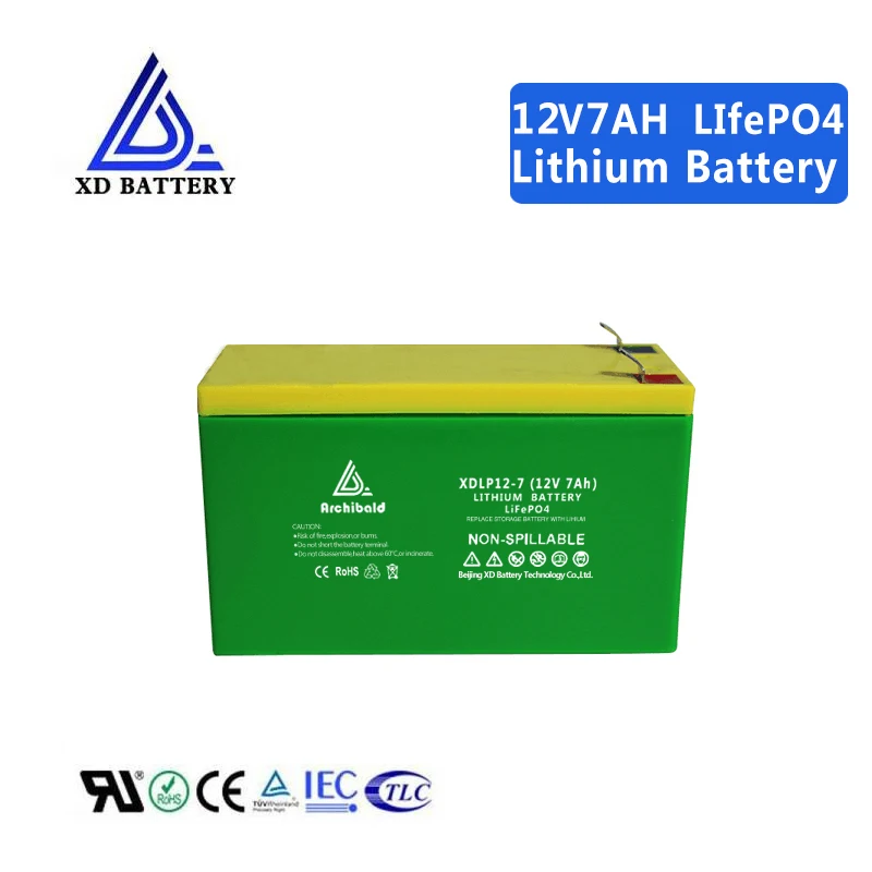 9000 Cycle Life lithium ion battery deep cycle  lipo lifepo4 battery 12v 7ah for rv RV battery car yacht