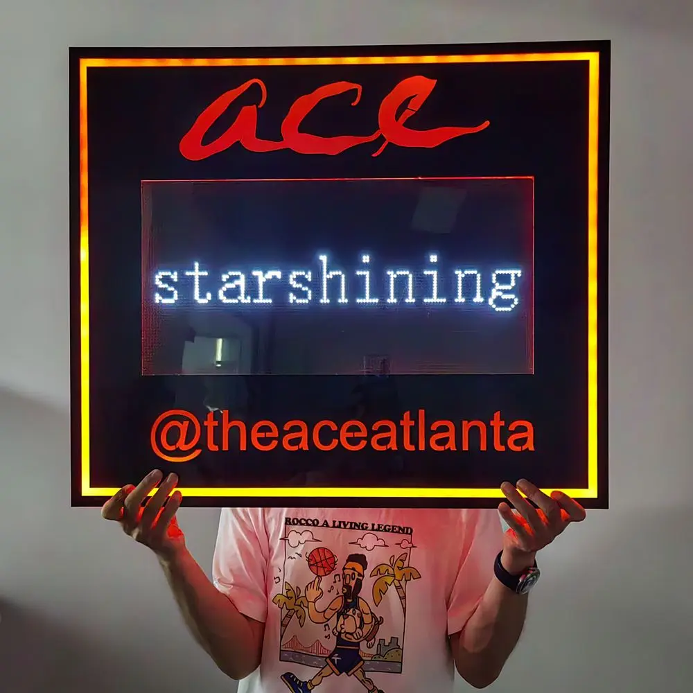 LED message board control by APP program accepted custom logo colorful lighting use for nightclub bar party