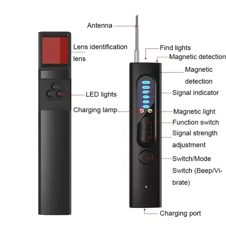 Wholesale Cheap X13 Anti Spy Detector Camera Finder RF Signal Detector GPS Tracking GSM Listening Device Finder