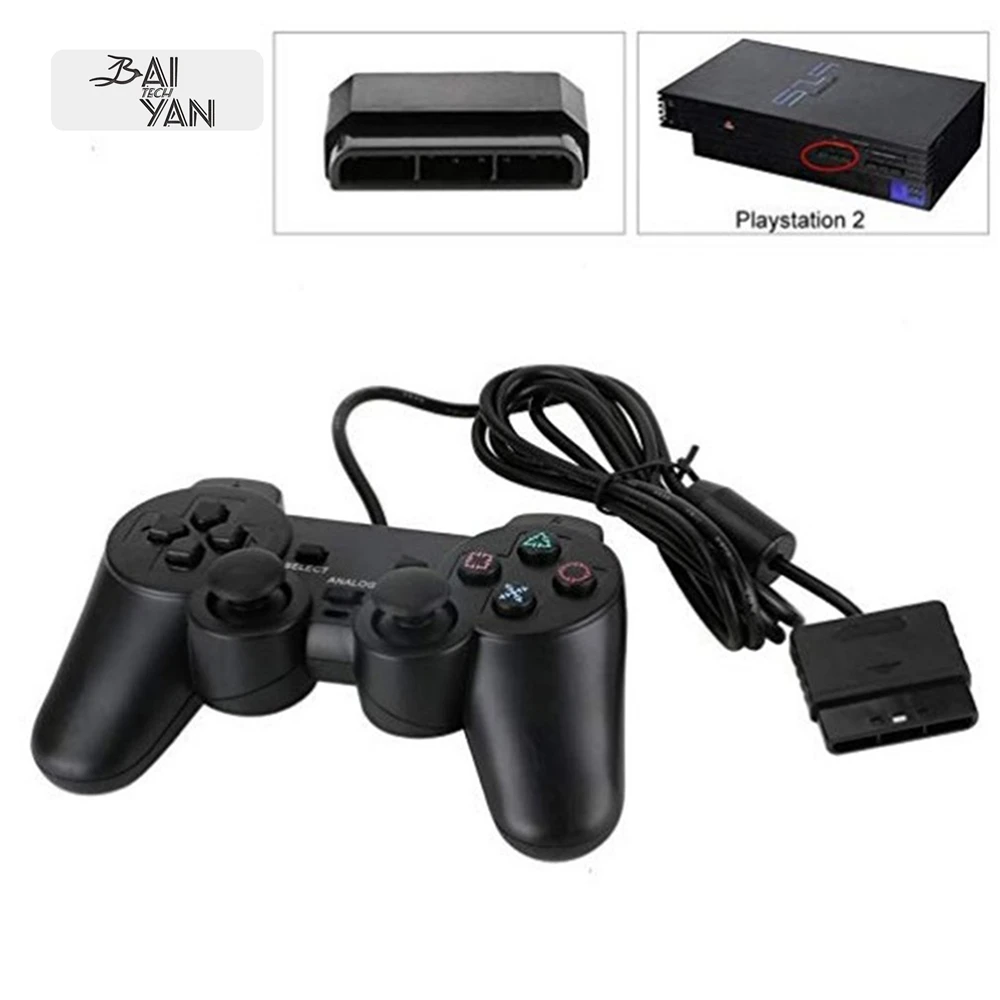 Горячая продает ps2 2 4 г проводной геймпад для джойстик конвертер USB игровая консоль mando тонкий двойной вибрации