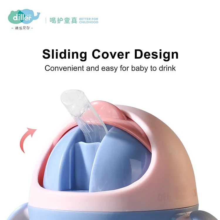 
Leak proof water bottle for kids cartoon animal shape 