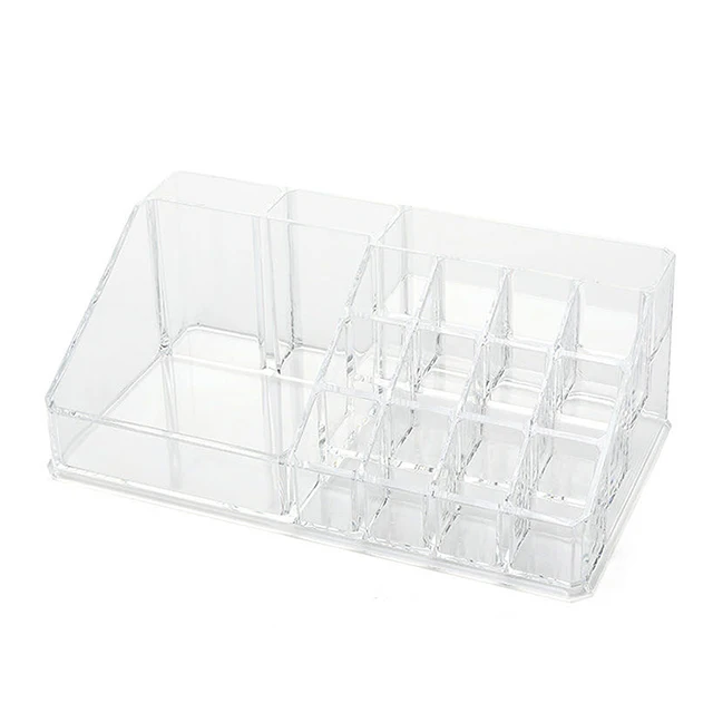 wholesale clear cosmetic  Brush Desk Organizer acrylic jewelry Make Up Storage Box Facial Mask And Lipstick Rack