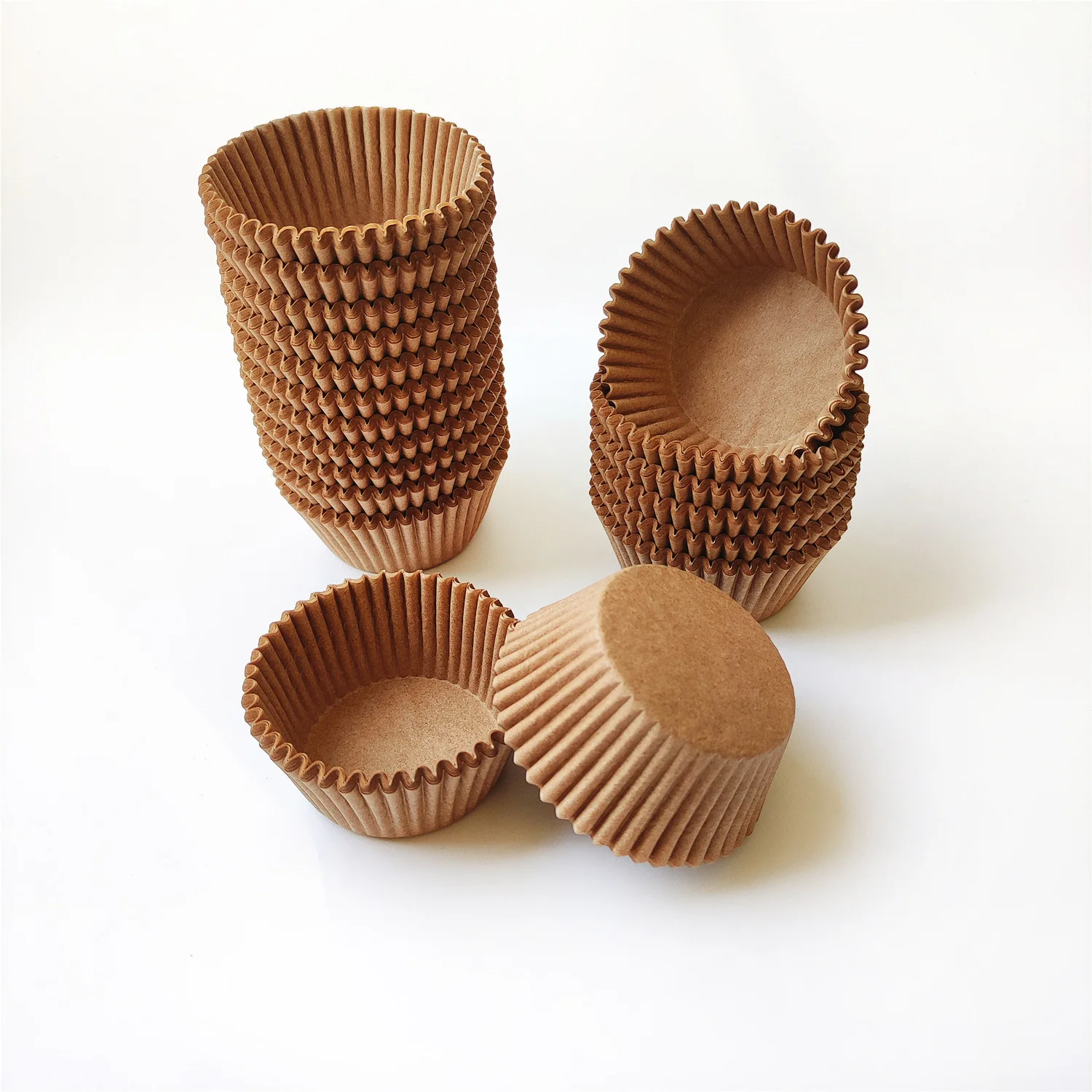 100pcs Natural Cupcake Liners Muffin Linner No Smell, Food Grade Baking Cups