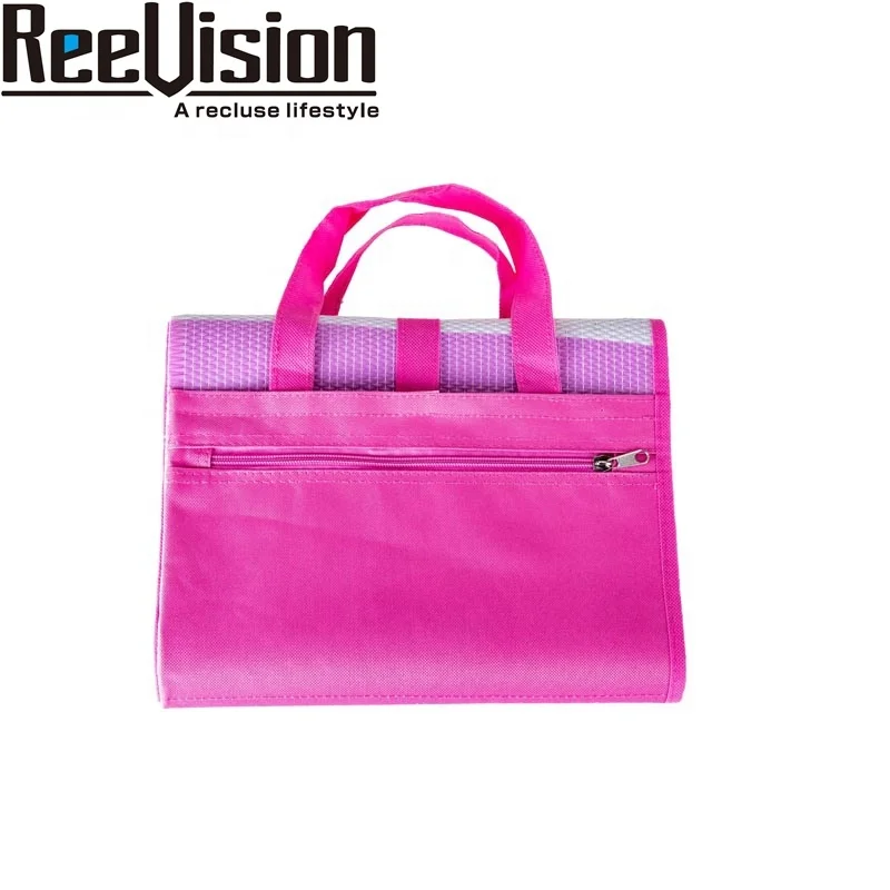 PP Beach Mat with Oxford Mattress Hiking Zipper Pocket & Handle PVC NF-1020-07 CN;ZHE Customized Color 90x180cm/150x180cm