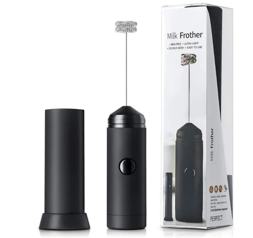 Whisk Electric Milk Frother For Coffee Cappuccino Creamer Milk Jugs Kitchen Frother Stainless Steel Spring Whisk Hand Milk Foame