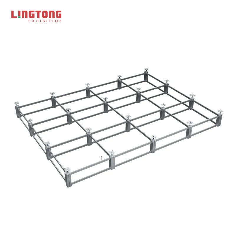 Легкая сборка приподнятая напольная система регулируемый напольный стол оборудование для торговой выставки выставочный
