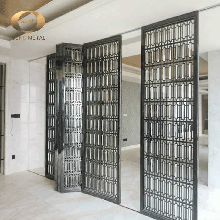 
High standard office partition stainless steel room divider stainless steel screen 