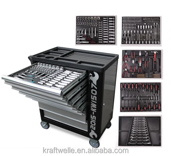
KAFUWELL H16037DW New herramientas gereedschap set 236 pcs tool set,professional 7 DRAWER tool cabinet for craftman 