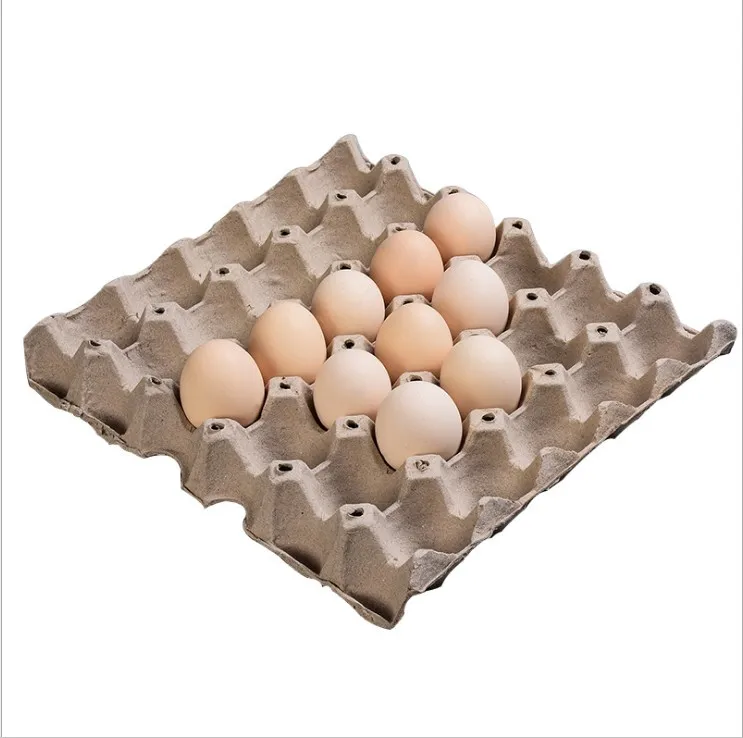 Direct selling 30 pulp egg trays yellow and white pulp egg trays