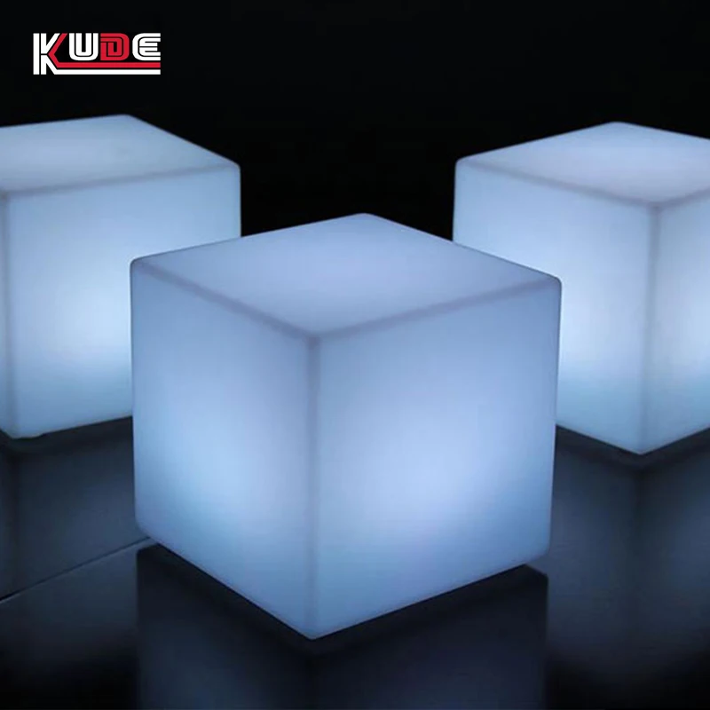 Магический 3D 16 цветов RGB светодиодный барный кубический стул для