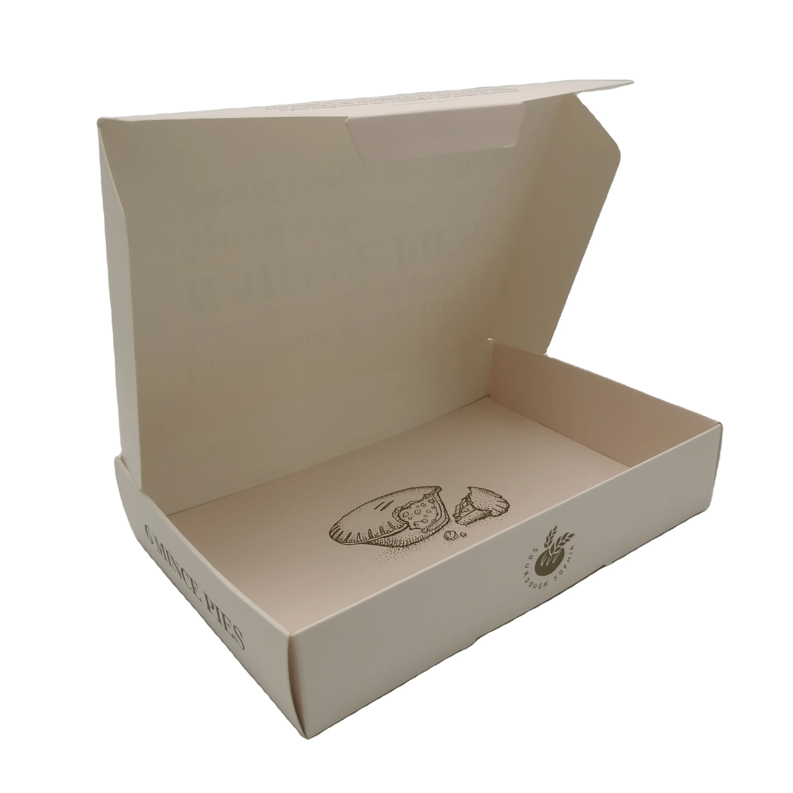 custom donuts cookie pie breads cake box packaging with customized size design