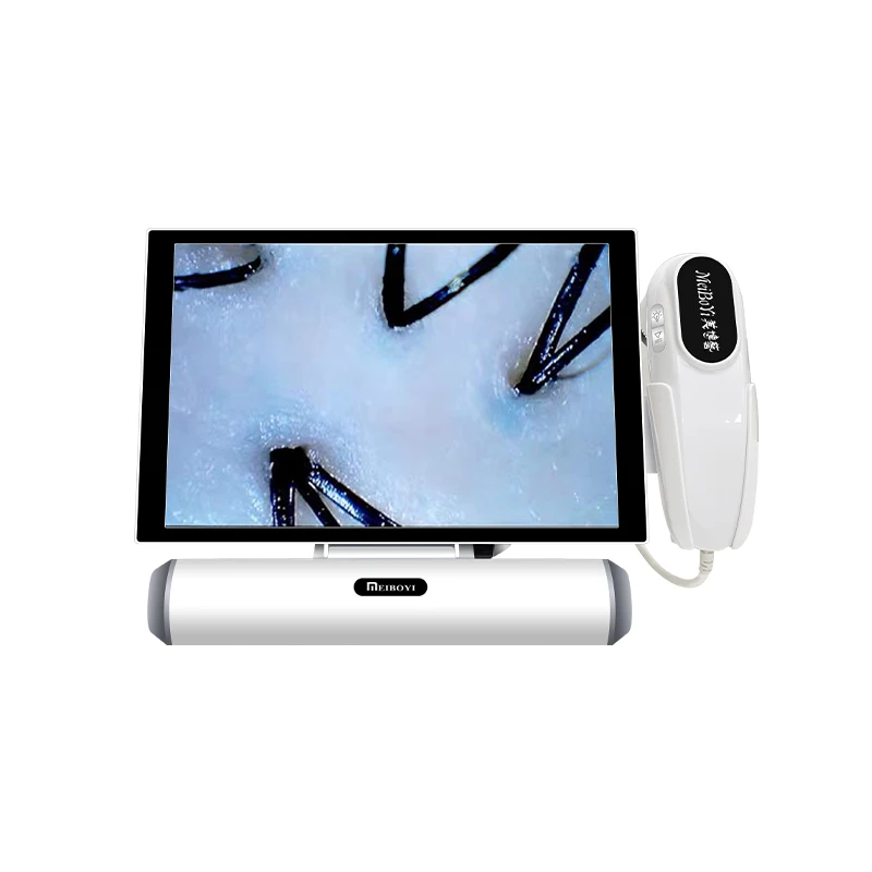 Meiboyi Portable four-spectrum High-definition touch screen Hair Machine scalp Camera Skin Analysis Detector Beauty Salons