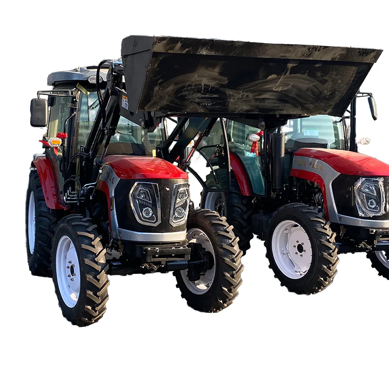 Многофункциональный 120HP садовый трактор с фронтальным погрузчиком колесный мини сельскохозяйственный для продажи
