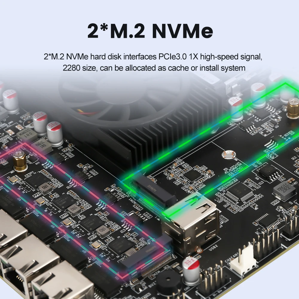 Factory Price Mini ITX Motherboard N6005/N5105 4xInteI i226-V 2.5G Nics NAS 2* M.2 NVMe 6*SATA3.0 2*DDR4 HDMI2.0 Soft Router