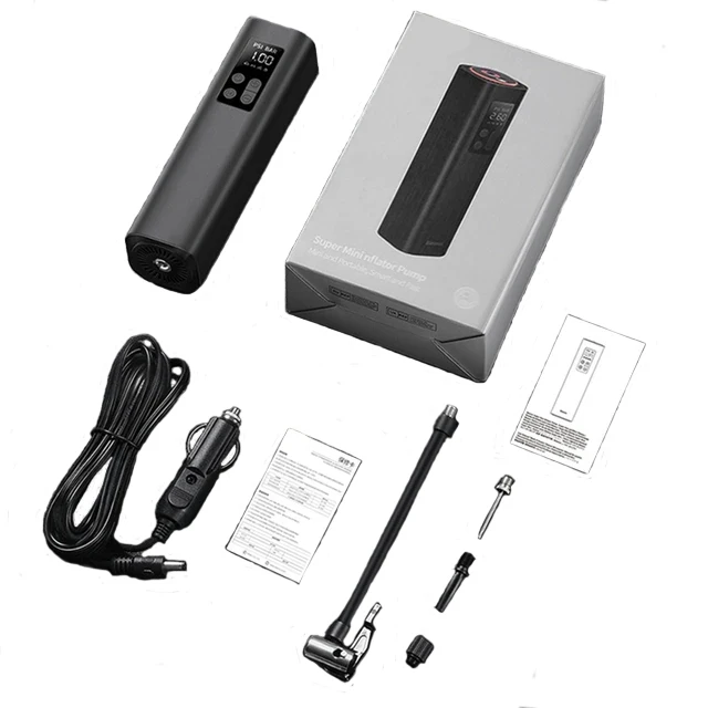 Mini Car Air Compressor 12V 150PSI Portable Car Tire Inflator Smart Digital Inflatable Pump For Car Bicycle Boat Air Pump