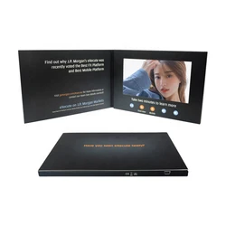 Китайская Фабрика ЖК Цифровая видеоброшюра поздравительная открытка для приглашения