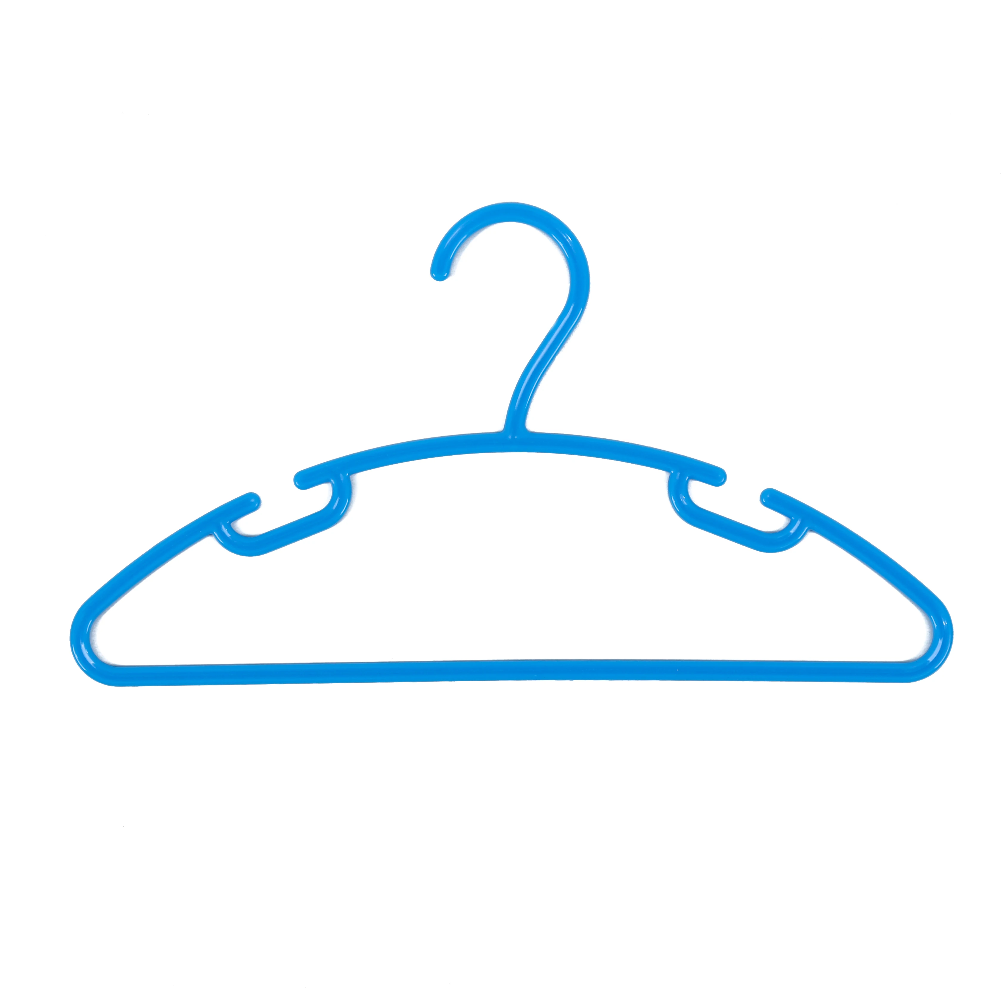 Kids 6 Pack Heavy Duty Plastic Clothes Hanger For Everyday Standard Use Clothing Hangers for children