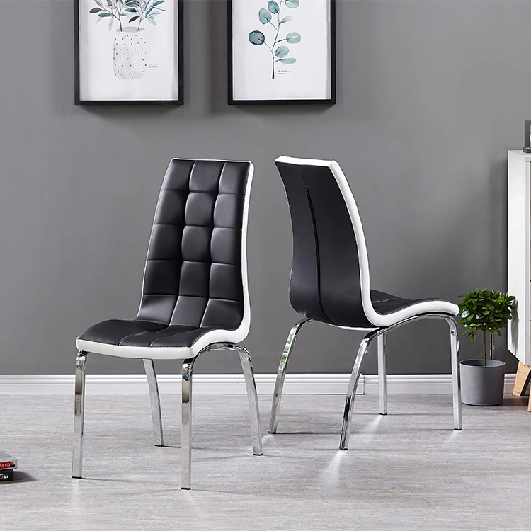 Best selling dining chair modern white leather dining chair fabric dining chair