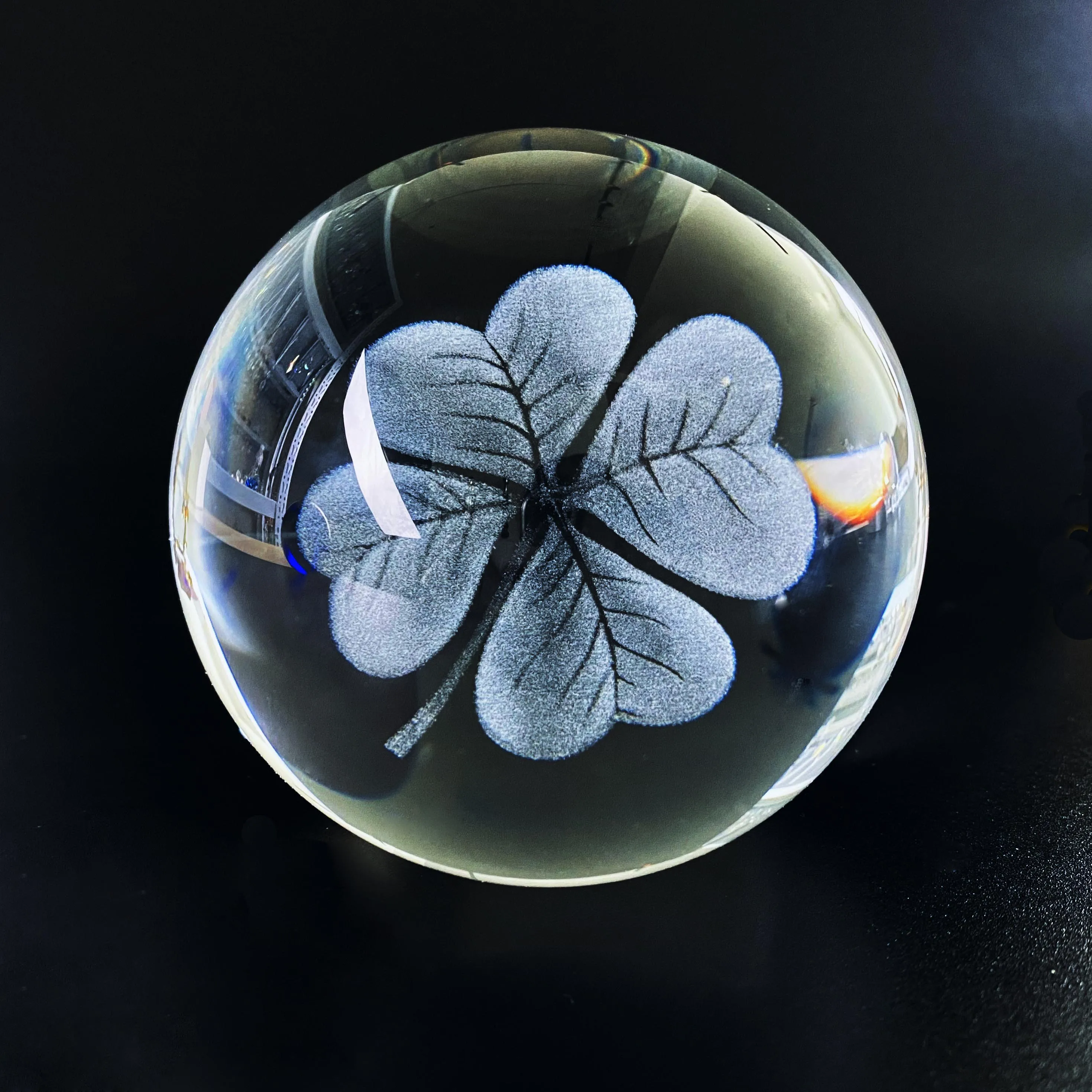 60mm 3D Laser  Crystal Ball Crystal Paperweight Figurine Home Art Decor Crafts