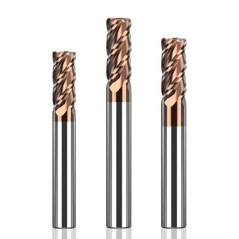 HUHAO 4-edge tungsten steel alloy round nose milling cutter nose end mill H12170201