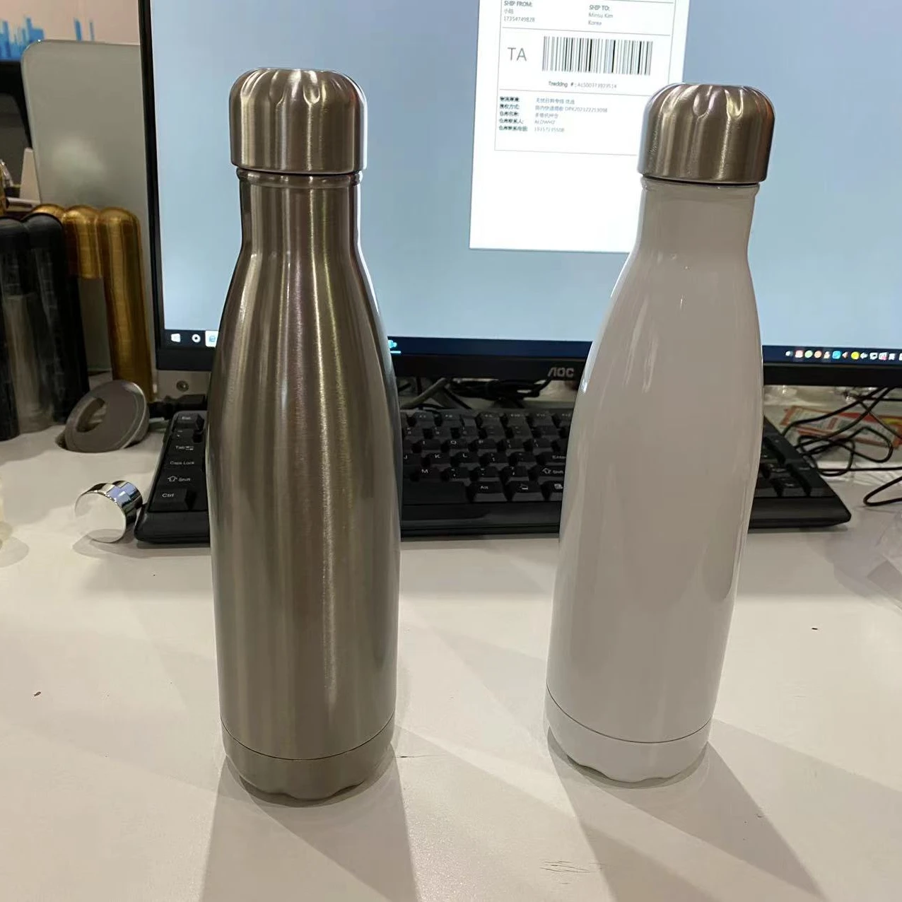 17oz 500ml Vacuum Insulated sublimation blanks 304 double walled Stainless steel Cola Thermos bottle For Heat Press Printing