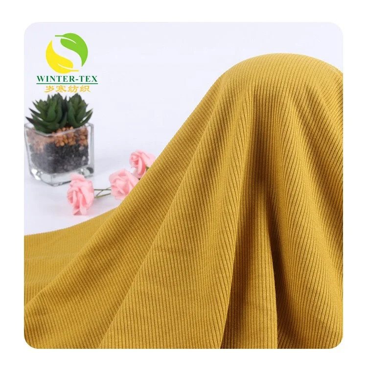 
40s stretch rib fabric 2X2 circular machine cuff thread cloth for autumn and winter casual fashion outerwear human cotton fabric 