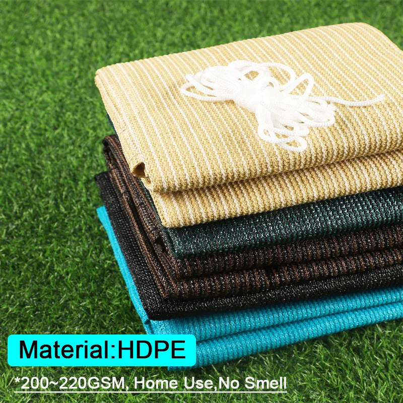 Customizable 220GSM Sunshade Anti-UV Pergola Sun Shading Net Terrace Balcony Screen Safety Privacy Net Garden Fence Netting