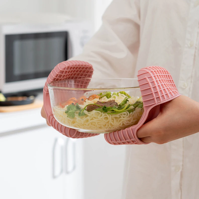 2023 Food-grade BBQ Grill Gloves Silicone Heat Resistant Gloves for Air Fryer Cheap Price Oven Mitts