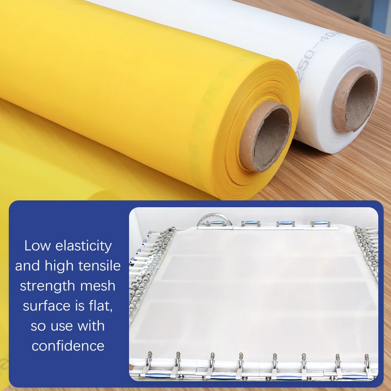 High quality T120 110 100 90 80 77 72 64 59 53 47 43 39 32 Polyester Screen Printing Mesh