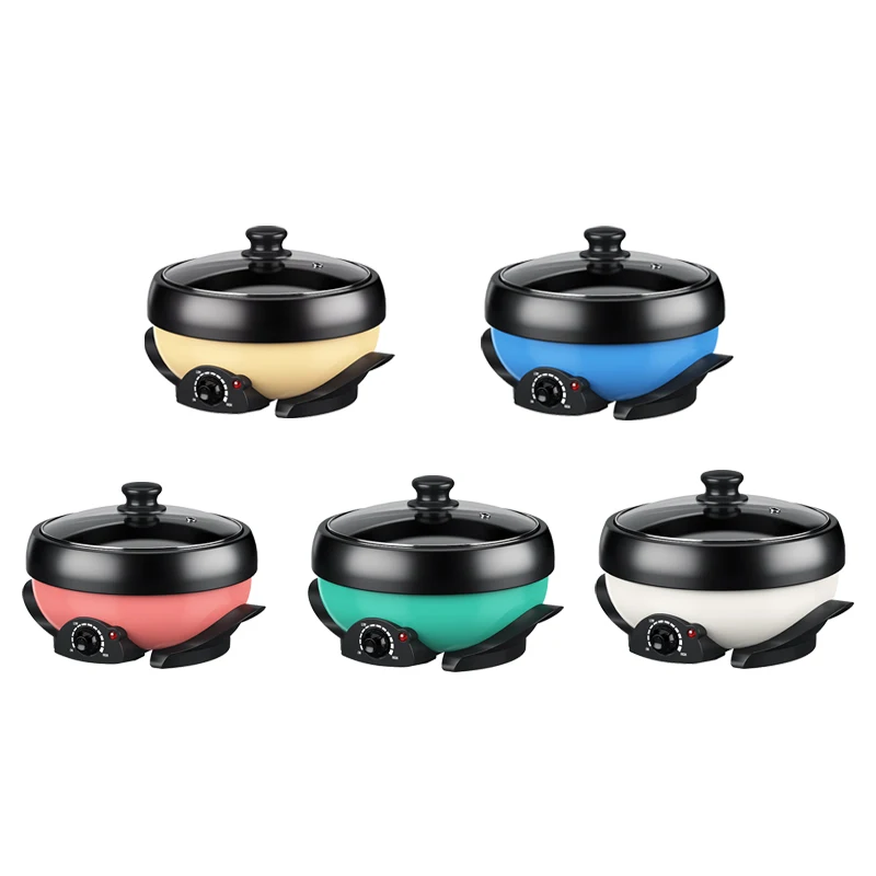 Multipurpose Electric Skillets 1100w Non Stick Electric Hot Cooking Pot with stainless steel