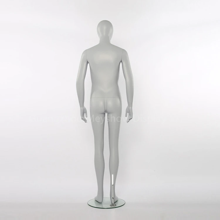 Matte Gray Standing Full Body Male Teenager Mannequins Fiberglass Men Maniquies for Shop Display