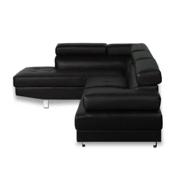 Wholesale Sectional Couch Corner Sofa With Adjustable Headrest And Chaise