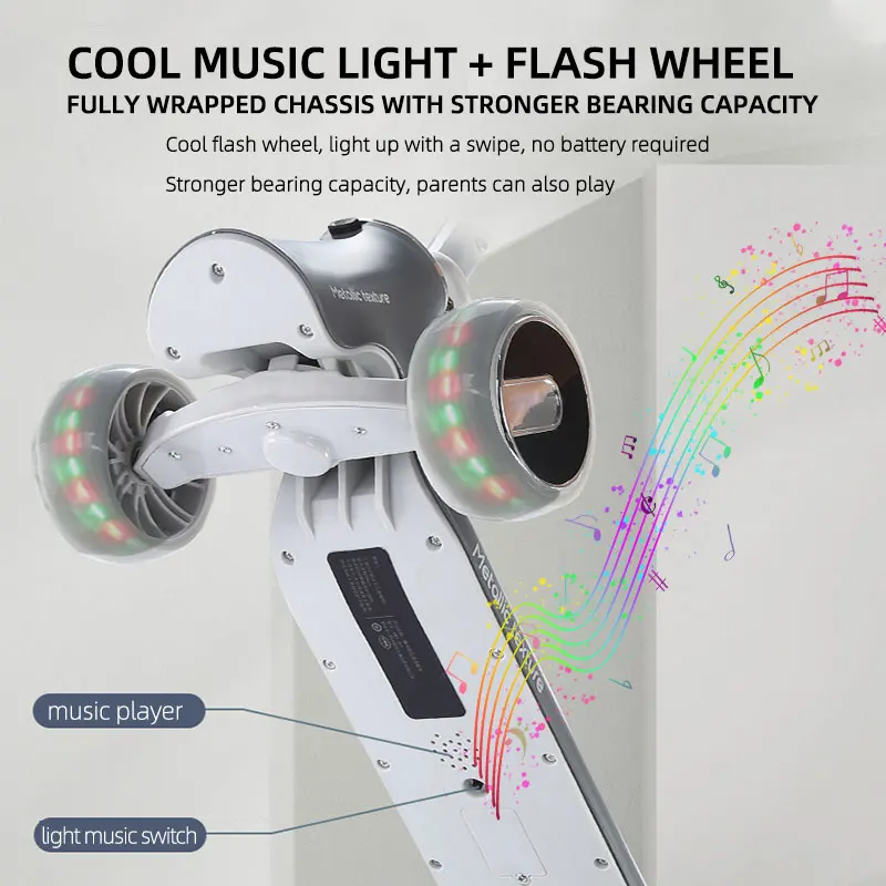 Buy White Kids Scooter, Manufacturer Boys And Girls Baby Scooter/