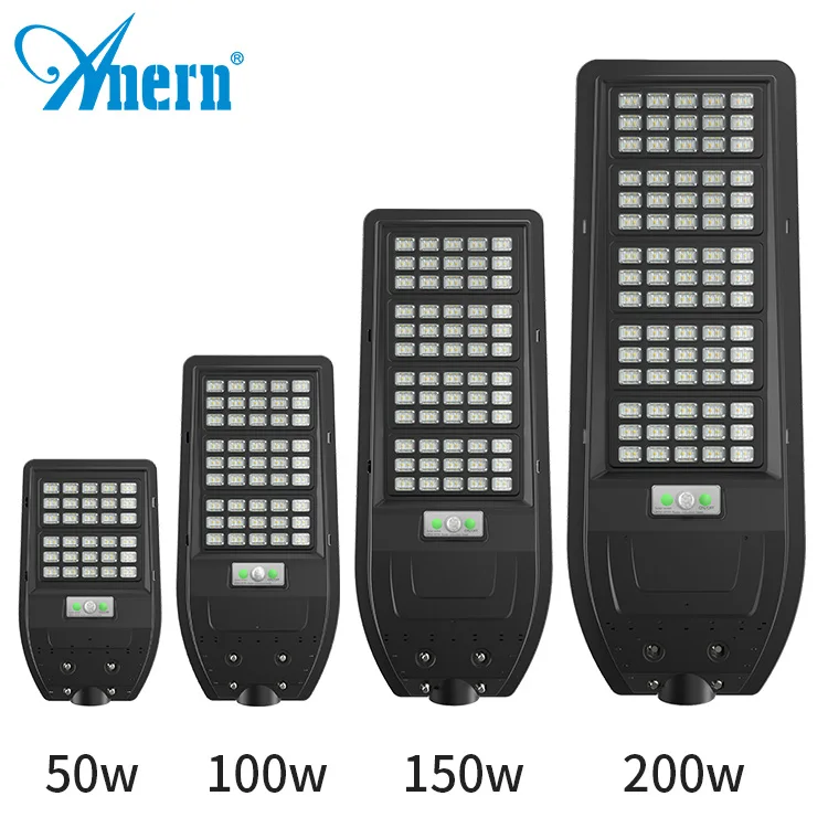 Anern all in one outdoor solar street light 200w