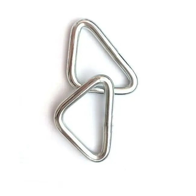 Custom Manufactures Carabiner Metal Stainless Steel Triangle Clip for Trampoline