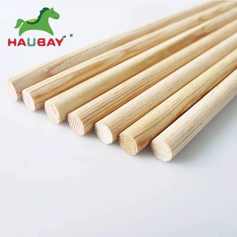 450*8 Низкая цена качество соснового круглого дерева дюбель для модели Craft