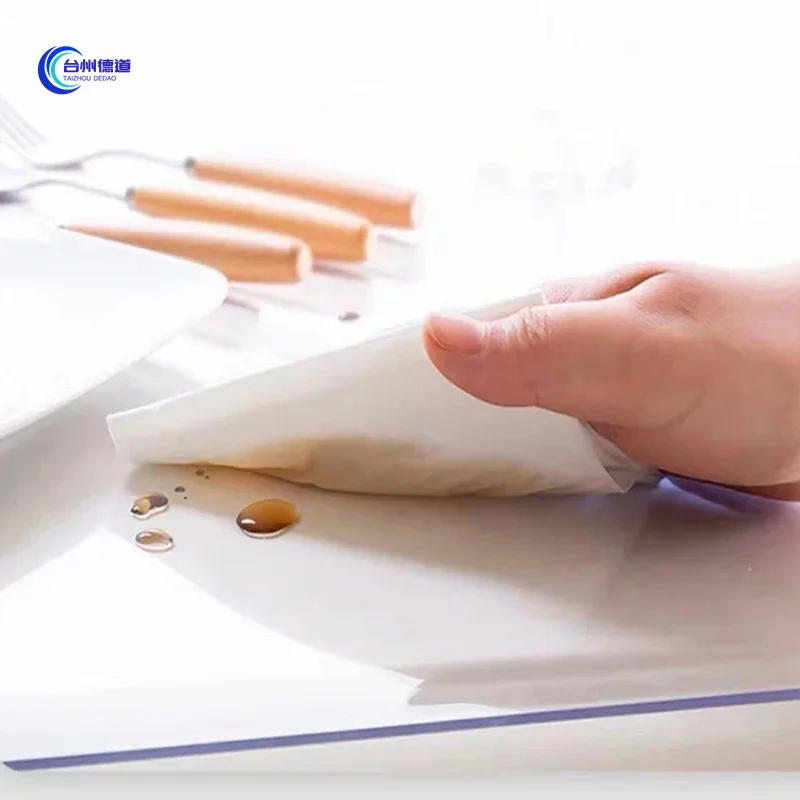 The Waterproof / Oil Proof / Scald Proof And Wash Free Pvc Table Cloth Is China Factory Transparent Stretch Film