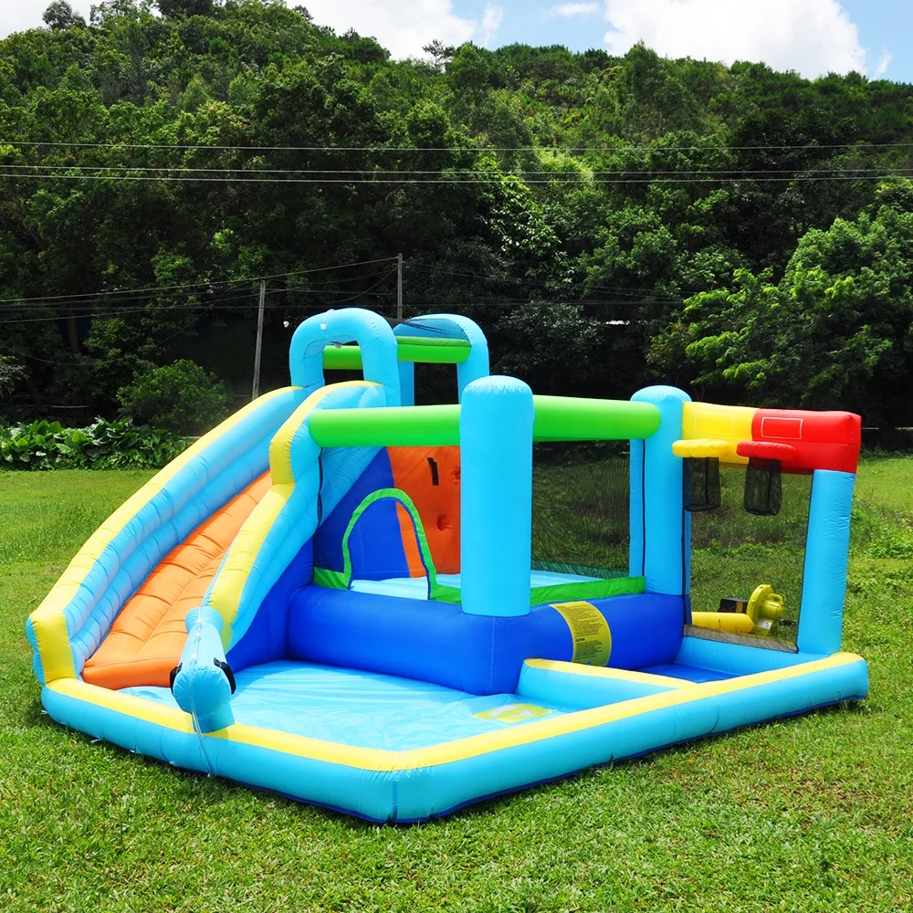 China inflatable equipment new design inflatable parachute baby inflatable toys bouncy castle combination bouncy castle