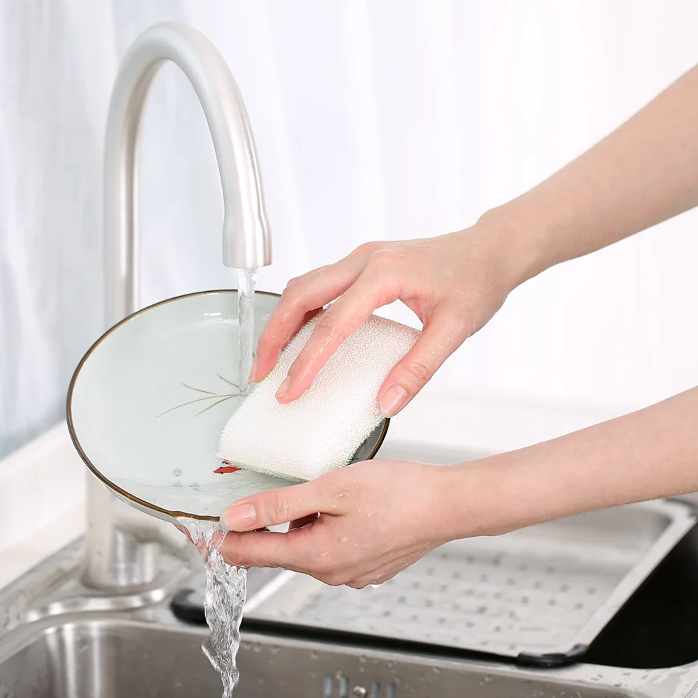 Custom printed kitchen magic cleaning sponge and scouring pads utensil cellulose cleaning sponge eraser