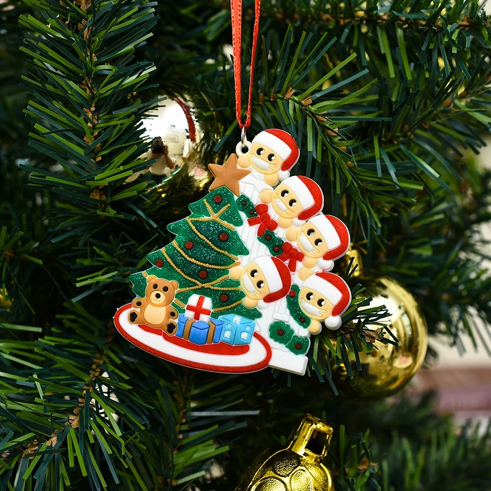 Multiple Design Options Manufactures Custom 2020 Personalized Family Christmas Tree Decoration Ornament Supplies