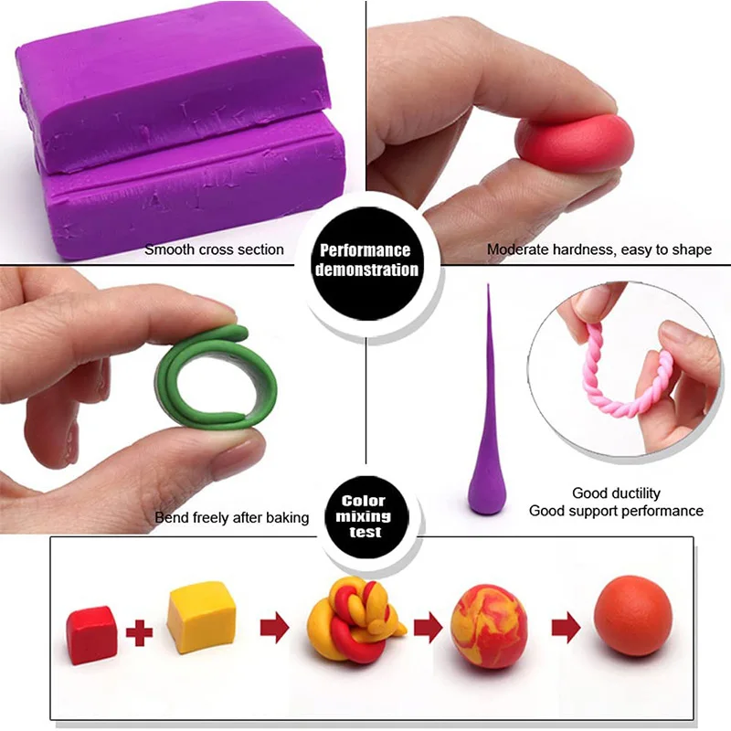 Playdough Toys DIY Clay Kids Plasticine Modeling Clay Jungle Carnival Animal Toys Creations Tool Set