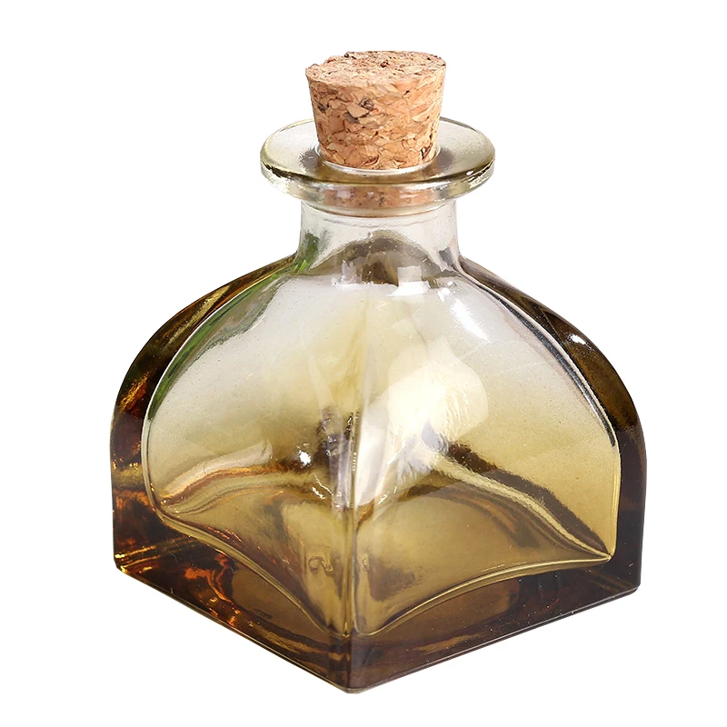 Fire-free yurt essential oil transparent brown glass aromatherapy bottle