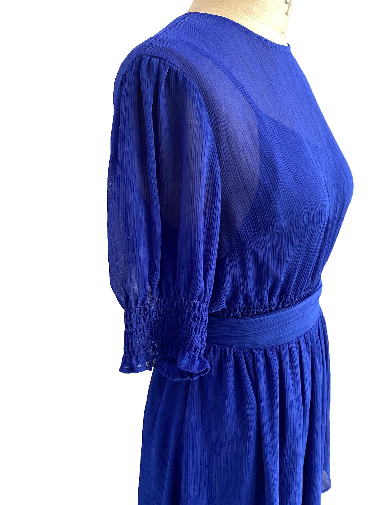 Wholesale fashion casual lady dresses short sleeve belt evening chiffon dresses