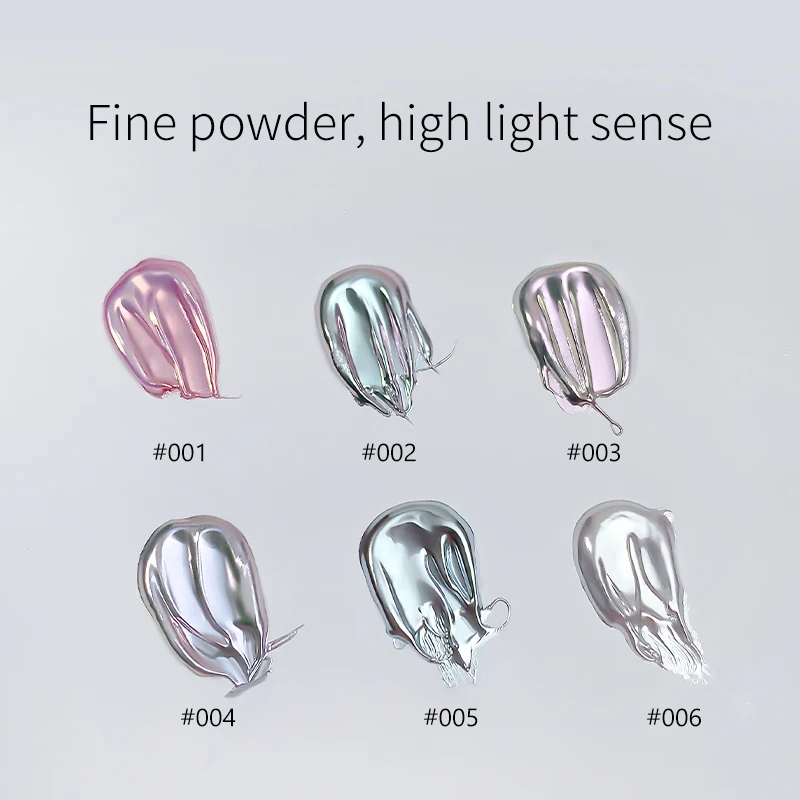 ANNIES 6 Colors Magic Mirror Powder Set Gold Silver Mirror Chrome Nail Powder