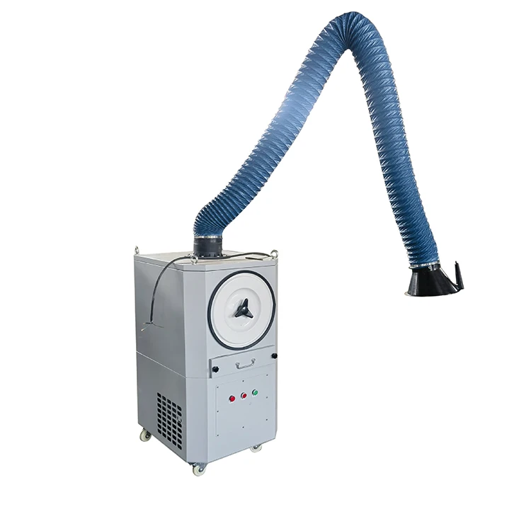 Automatic Industrial Welding Fume Extraction System with Two Suction Arms Dust Collector Smoke Extractor