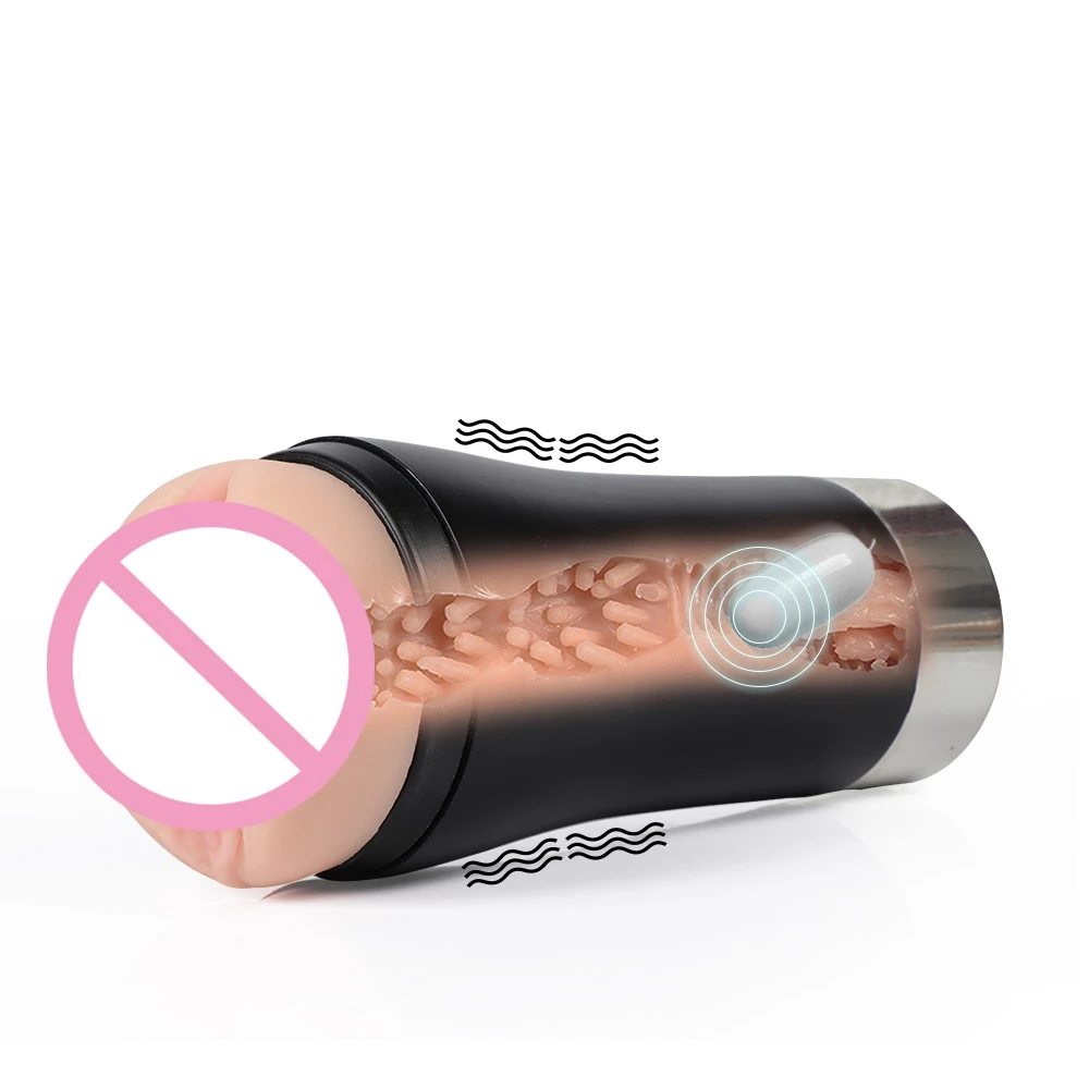 Ten-Frequency Vibration Live Pronunciation USB Rechargeable  Aircraft Cup Middle-Aged Boys Sex Masturbation Device