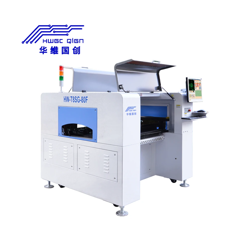 SMT Line LED Mounting Machine SMD Pick and Place Machine with With Guide Screw Max 500*455mm (0402,0201,0805,1206,BGA)