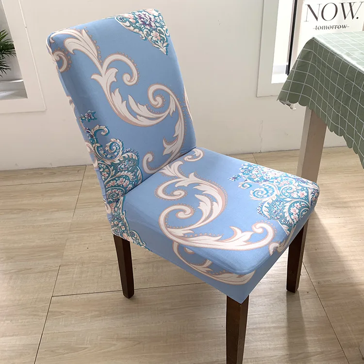 Simple printed one-piece elastic chair cover home office dustproof chair cover home chair cover
