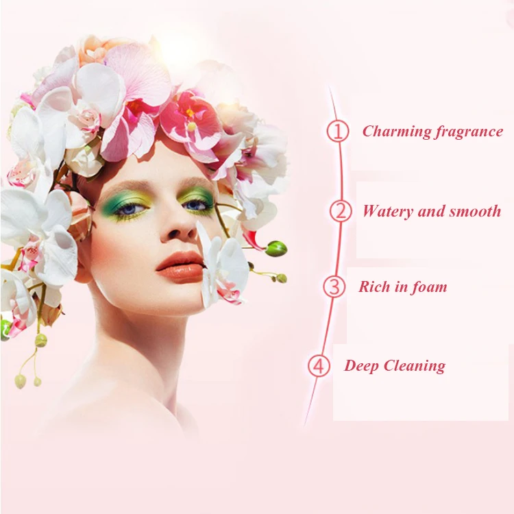 
New Promotion High Quality Brighten Olive Oil Keratin Halal Shower Gel Bath 