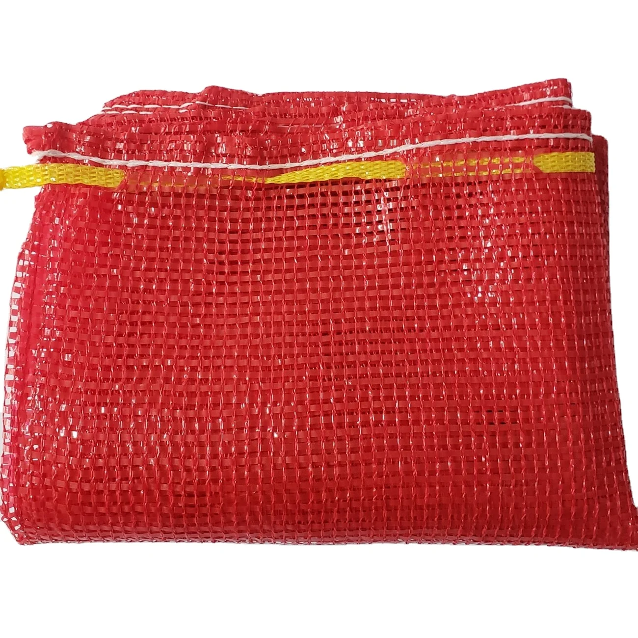 bright red mesh bags tubular PP/PE net bags firewood potato onion garlic vegetable mesh plastic packaging